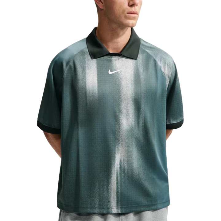Nike Nike Dri Fit Quick Dry T Shirts Men's Mineral Slate Lapel Moderate