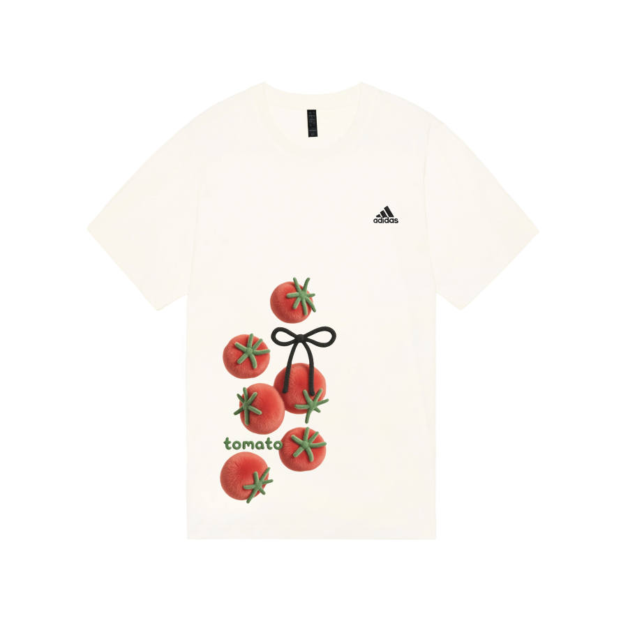 Adidas Adidas MUST HAVES T Shirts Unisex Ecru Crew Neck Moderate
