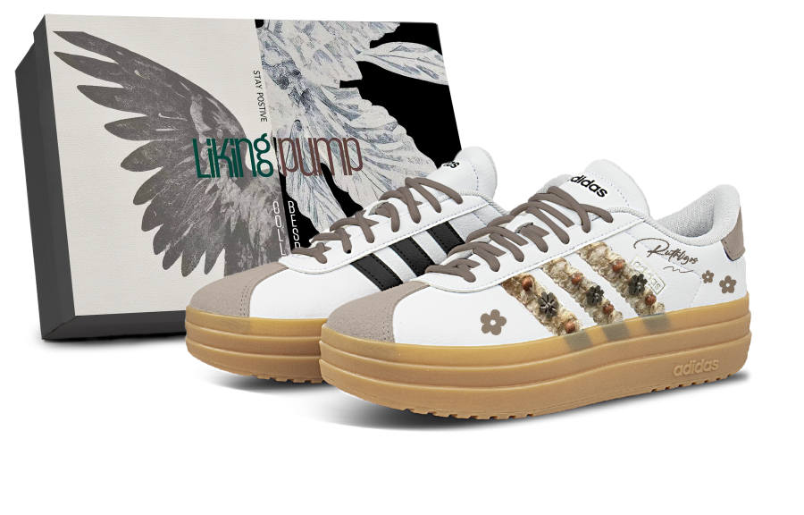 Adidas Adidas VL Court Bold Skateboard Shoes Women's Low Top White/Brown