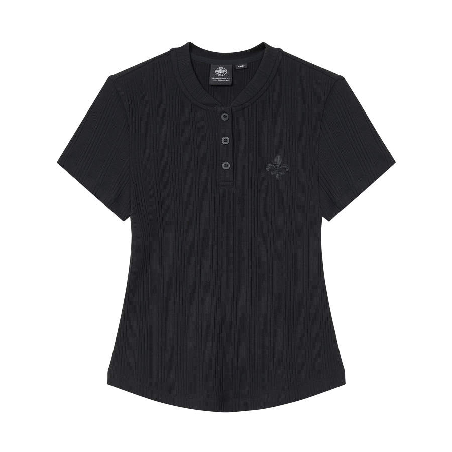 Palladium T Shirts Women's Henry Collar Moderate Straight Fit