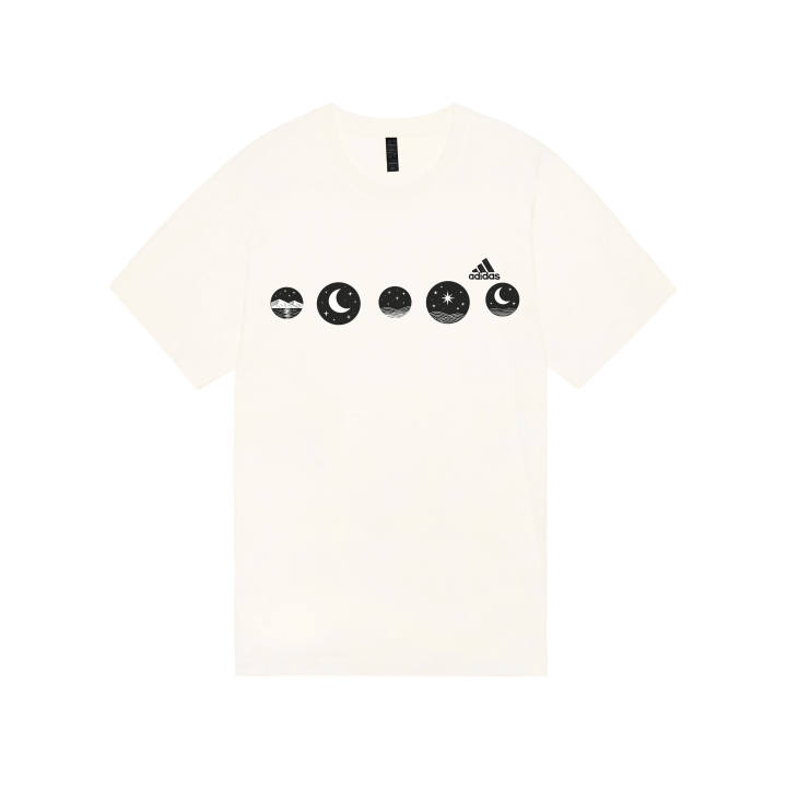 Adidas Adidas MUST HAVES T Shirts Unisex Ecru Crew Neck Moderate