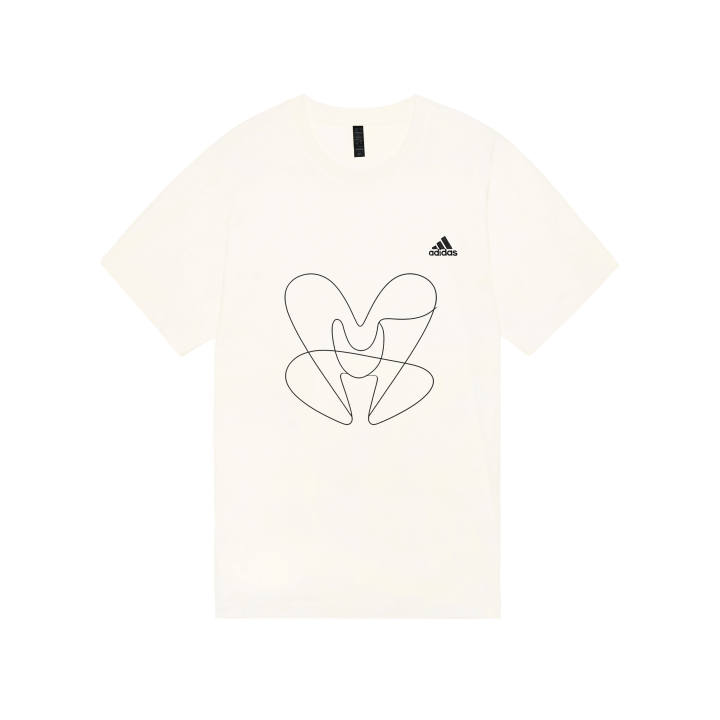 Adidas Adidas MUST HAVES T Shirts Unisex Ecru Crew Neck Moderate