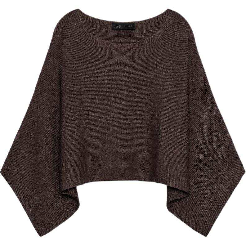 ZARA Knitwear Women's Brown Moderate