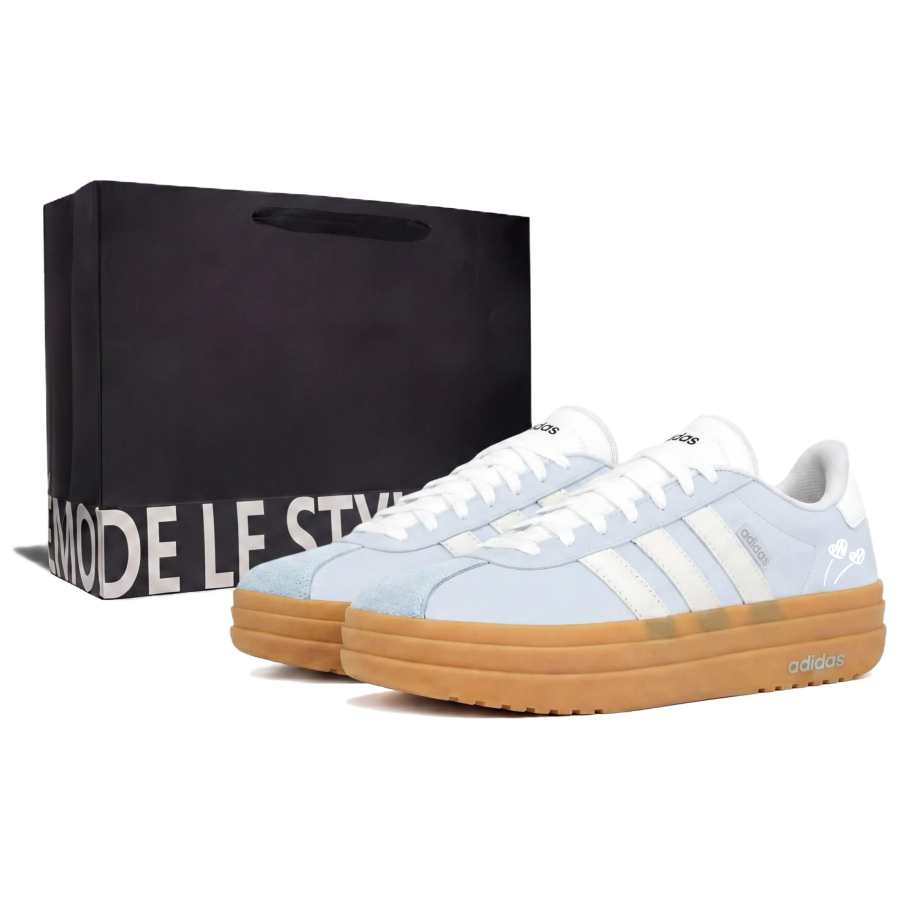 Adidas Adidas VL Court Bold Skateboard Shoes Women's Low Top Blue, White