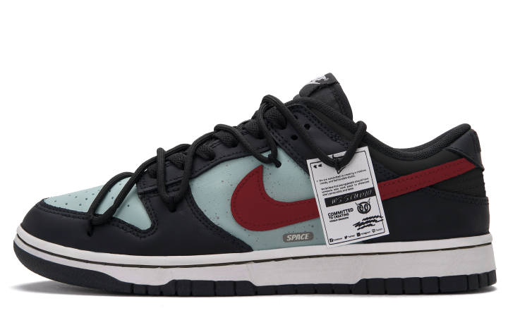 Nike Nike Dunk Skateboard Shoes Unisex Low Top Black Blue