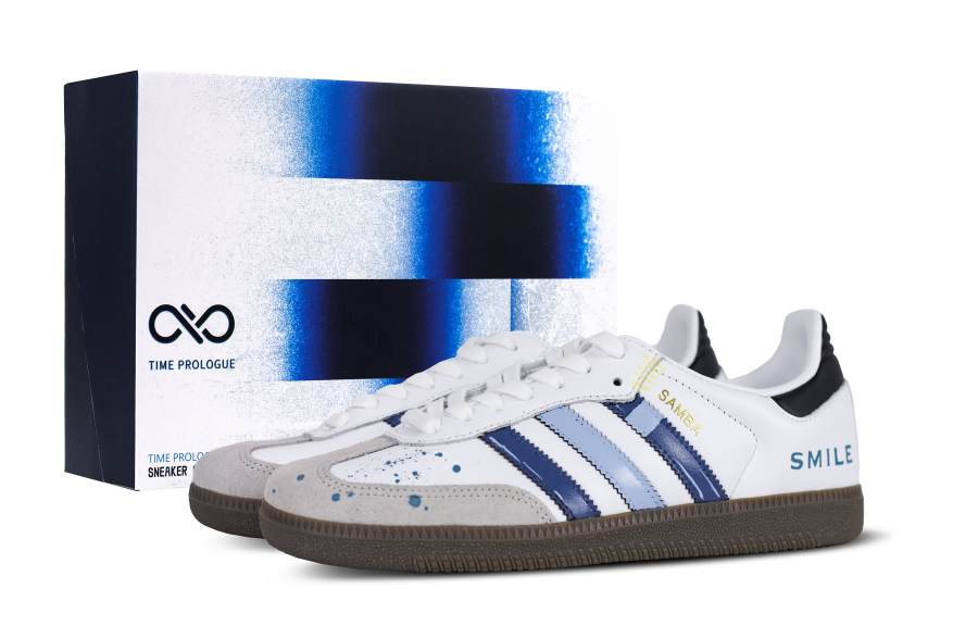 Adidas Originals SAMBA OG German Army Trainers Unisex Low Top White/Blue/Gray/Black