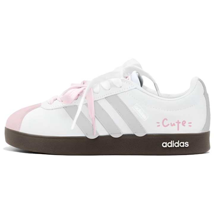 Adidas Adidas VL COURT 2.0 Skateboard Shoes Unisex Low Top Gray