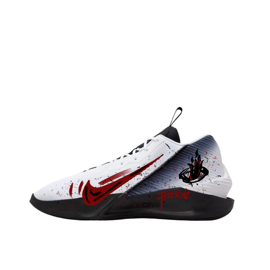 Nike Nike G.T. Jump Academy Basketball Shoes Men's Mid Top White Black Red Colorway