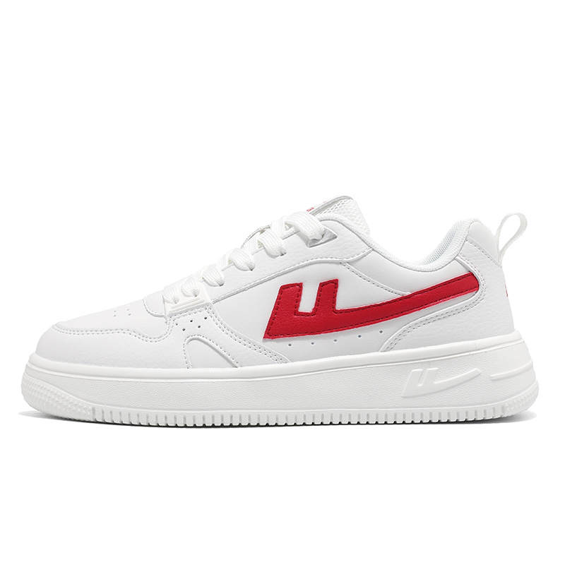 WARRIOR WARRIOR Skateboard Shoes Unisex Low Top White Red