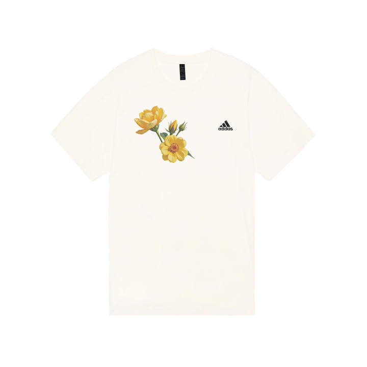 Adidas Adidas MUST HAVES T Shirts Unisex Ecru Crew Neck Moderate