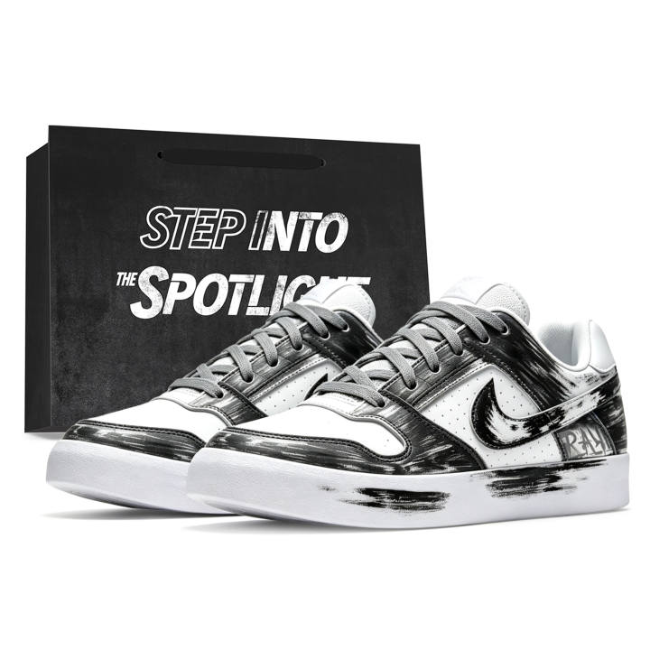 Nike Nike SB Delta Skateboard Shoes Unisex Low Top Black/White/Gray