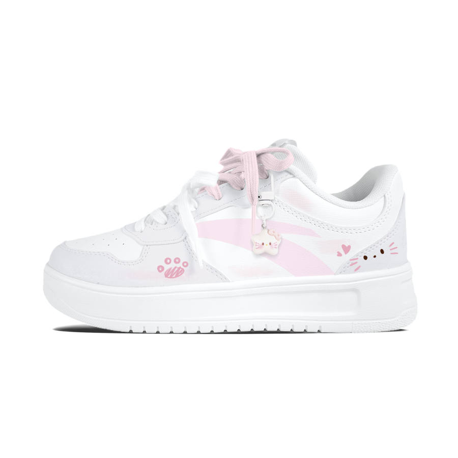 ANTA Easy Skateboard Shoes Women's Low Top White
