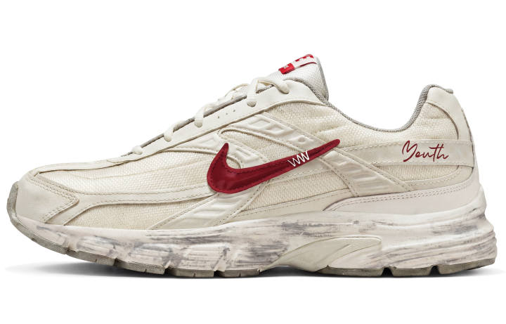 Nike Nike Initiator Running Shoes Unisex Low Top Beige/Red/Gray
