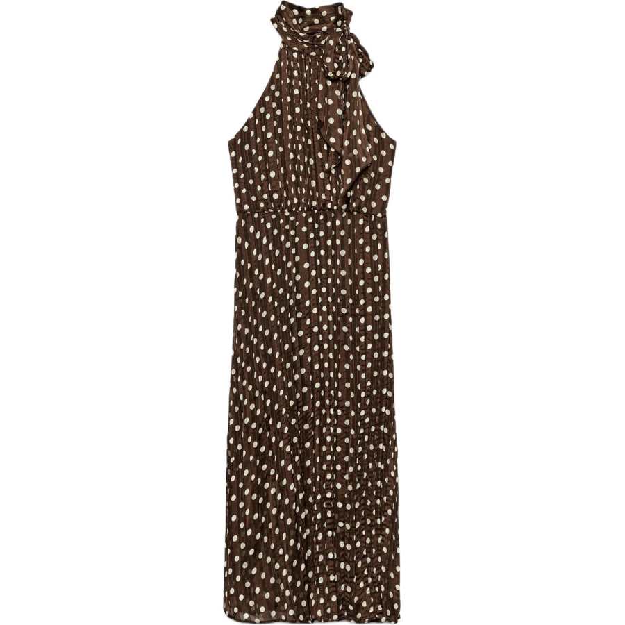 ZARA Sleeveless Dresses Women's Brown/Nude Sweetheart Neckline Moderate