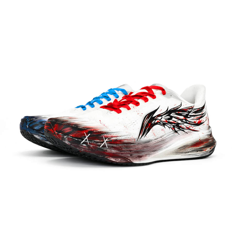 Li-Ning Li Ning Red Hare 9 Running Shoes Men's Low Top Black Red, Black Blue