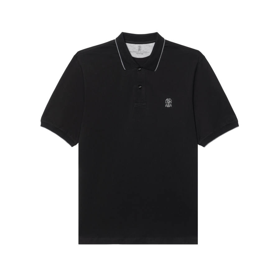 Brunello Cucinelli FW25 Polo Shirt Men's Black