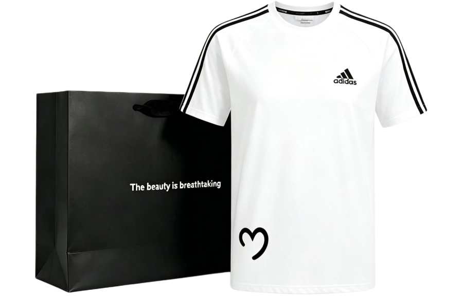 Adidas Adidas T Shirts Unisex White Crew Neck Moderate