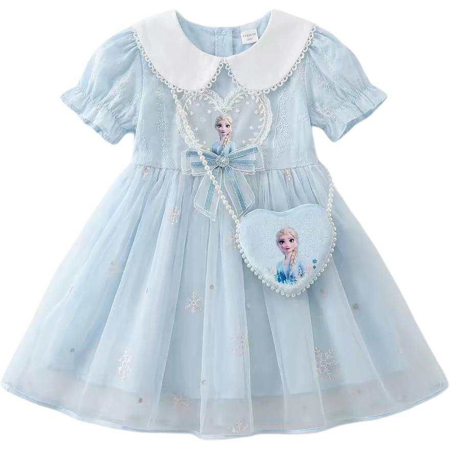 Disney Pre School Dresses Peter Pan Collar Moderate Midi Skirt Non Stretch
