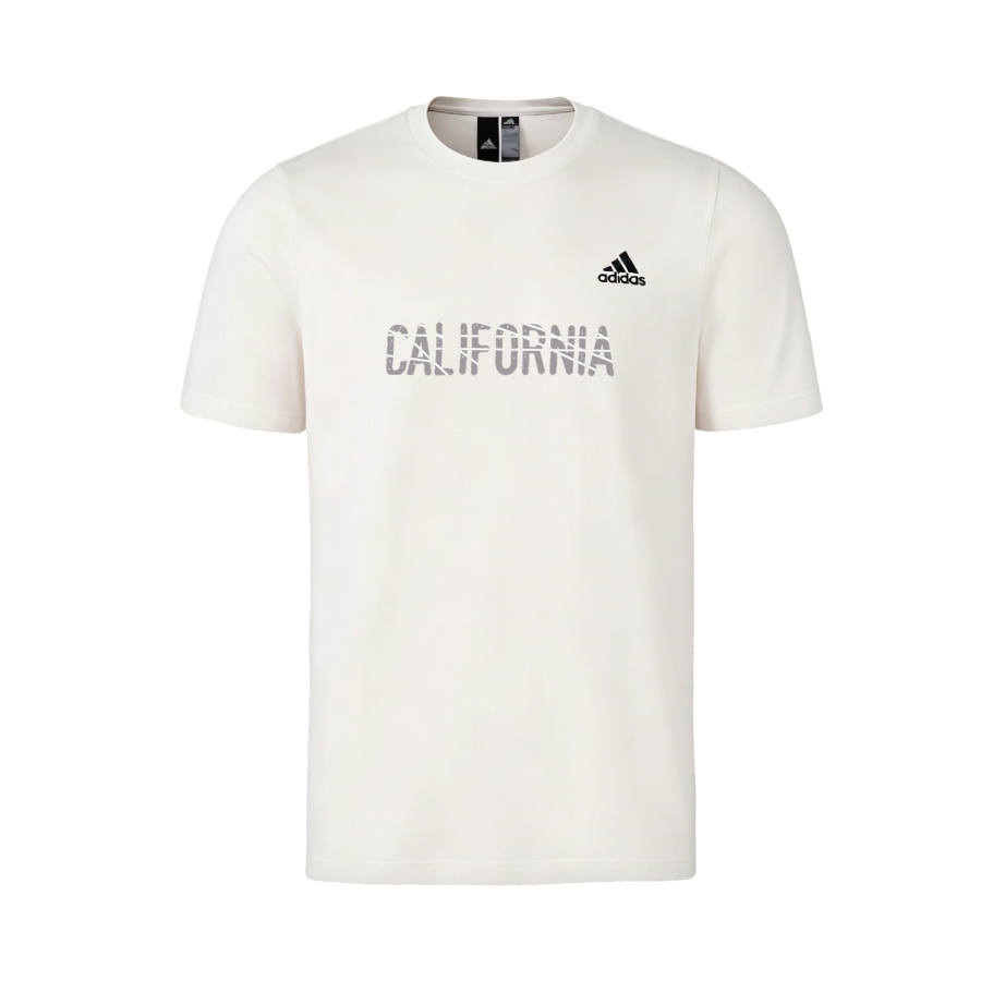 Adidas Adidas MUST HAVES T Shirts Unisex White Gray Crew Neck Moderate Straight Fit