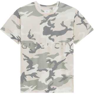 Givenchy 4G Camo Jersey T Shirt