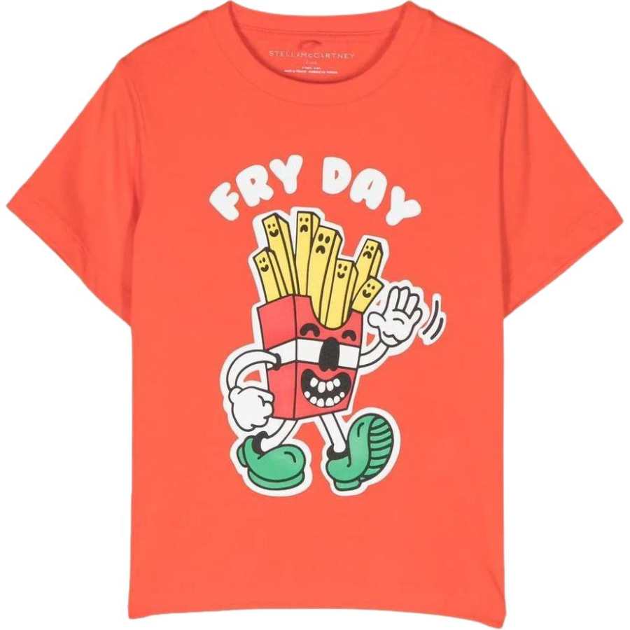 Stella McCartney Kids T Shirts Crew Neck Moderate