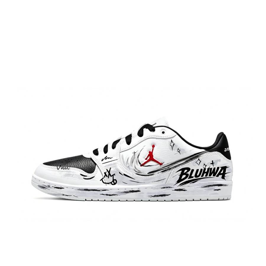 Jordan Jordan COURT CONNECT Skateboard Shoes Men's Low Top Black White