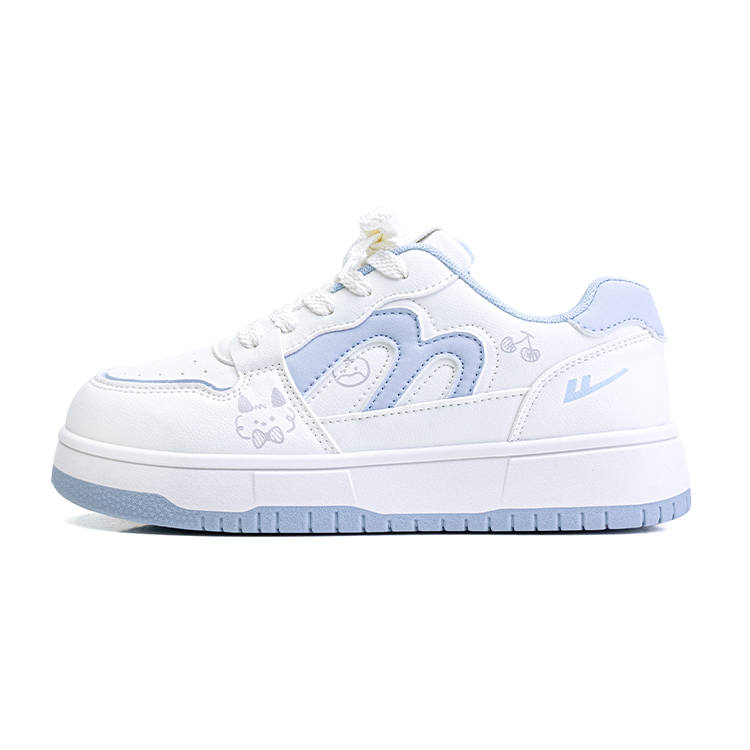 WARRIOR WARRIOR Skateboard Shoes Women's Low Top White Blue