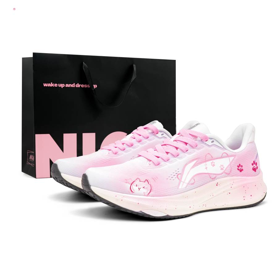 Li-Ning Li Ning Red Hare 9 Running Shoes Women's Low Top Pink
