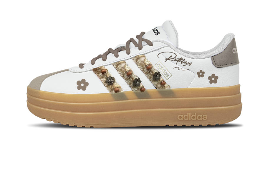 Adidas Adidas VL Court Bold Skateboard Shoes Women's Low Top White/Brown
