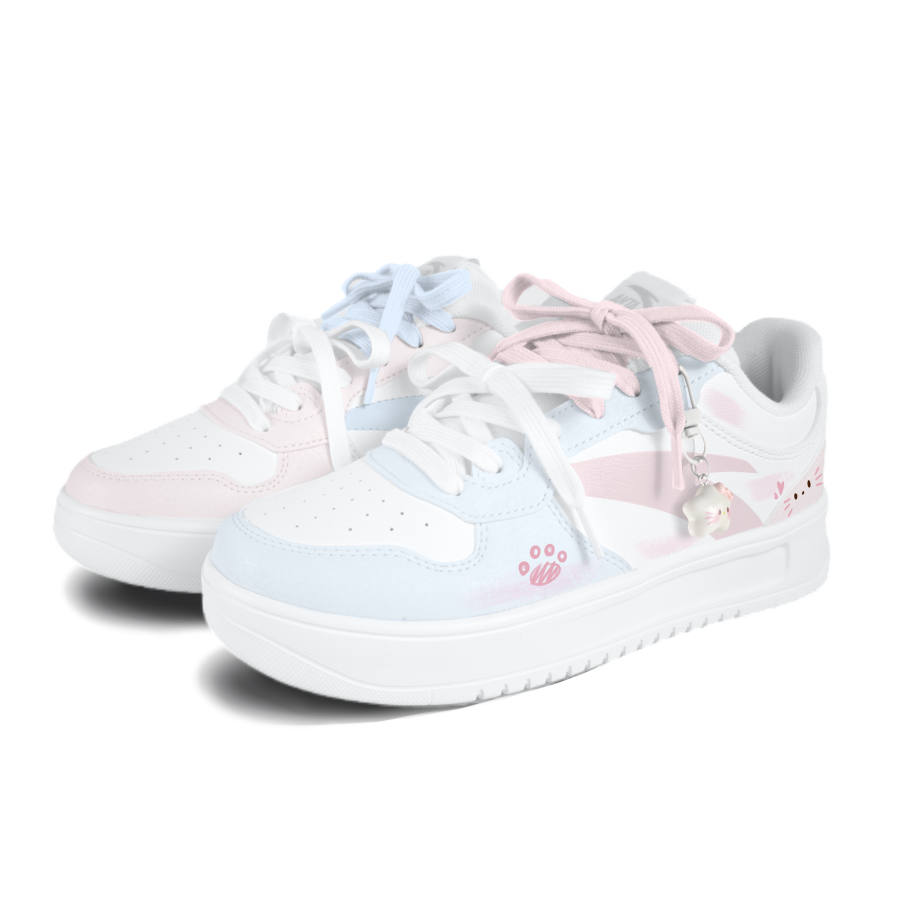 ANTA Easy Skateboard Shoes Women's Low Top White