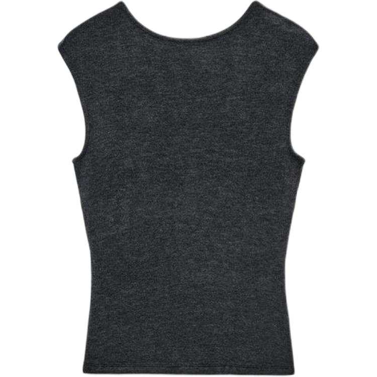 ZARA Tank Tops Women's Charcoal Gray Other