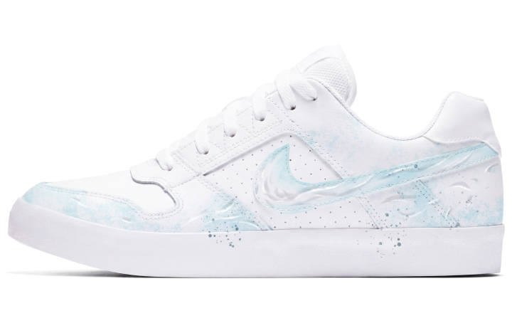 Nike Nike SB Delta Skateboard Shoes Unisex Low Top White/Cyan