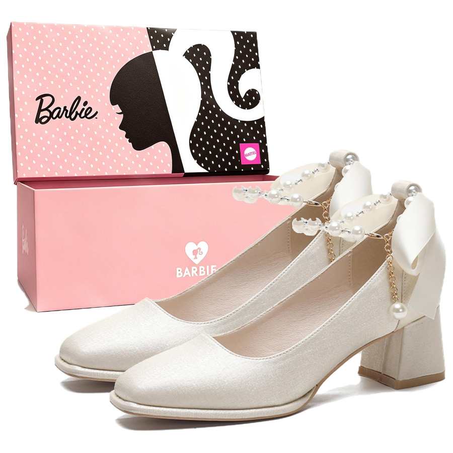 Barbie High Heels Women's Apricot/Burgundy