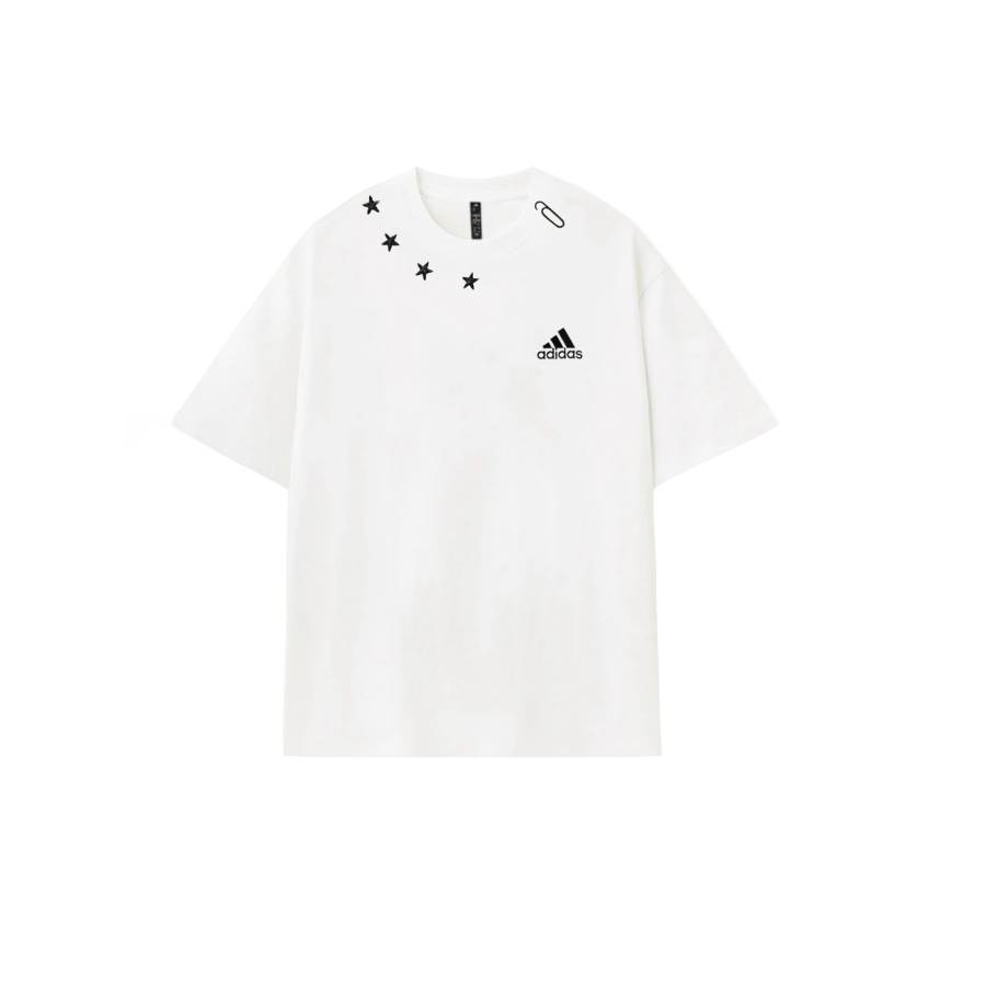 Adidas Adidas MUST HAVES T Shirts Unisex White Crew Neck Thin