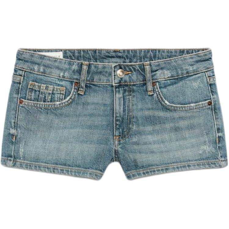 ZARA Trf Denim Shorts Women's Blue Moderate Other