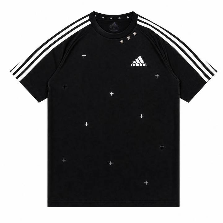 Adidas Adidas Football T Shirts Unisex Black Crew Neck
