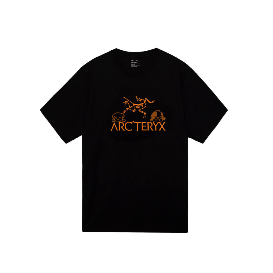 Arcteryx IONIA T Shirts Men's Black II/Black II International, Suggestion Size Small Crew Neck Moderate