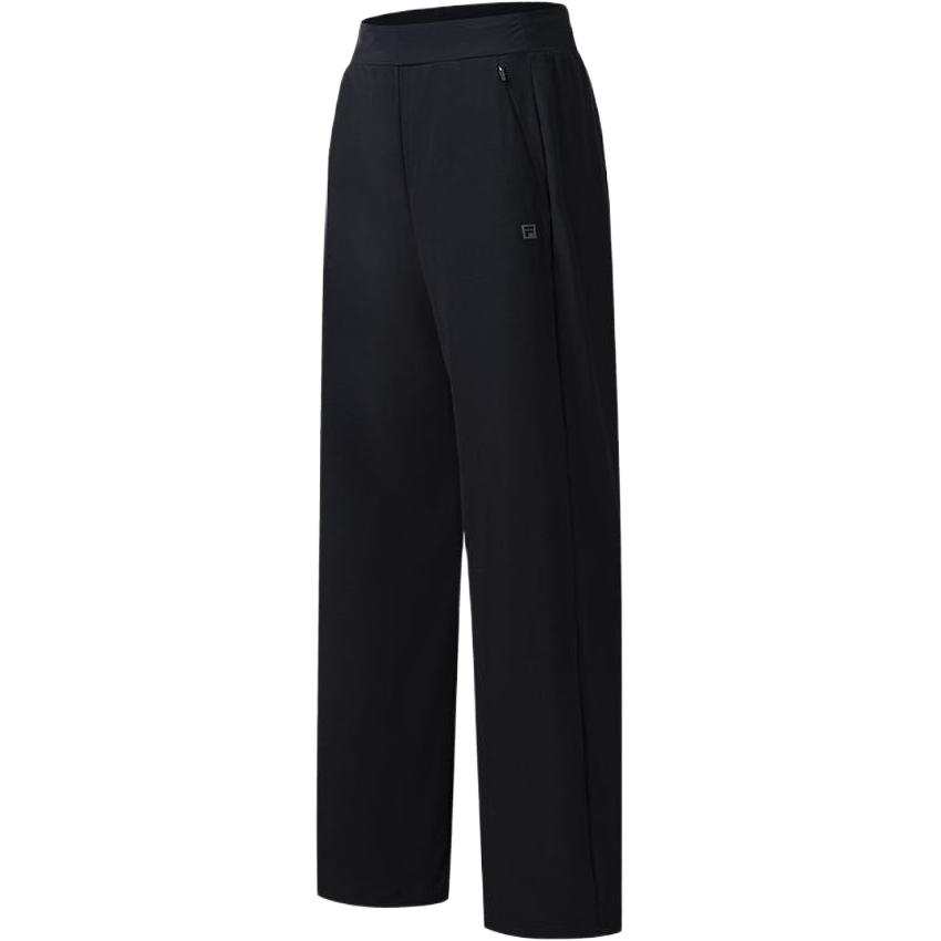 FILA Fitness Casual Pants Women's Pitch Black Moderate Straight Fit Pants