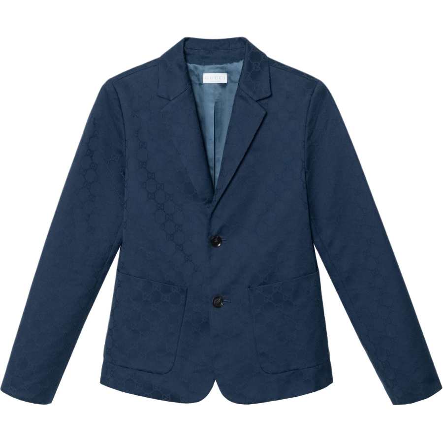 GUCCI Jackets & Coats SS25 Dark Blue Kids'
