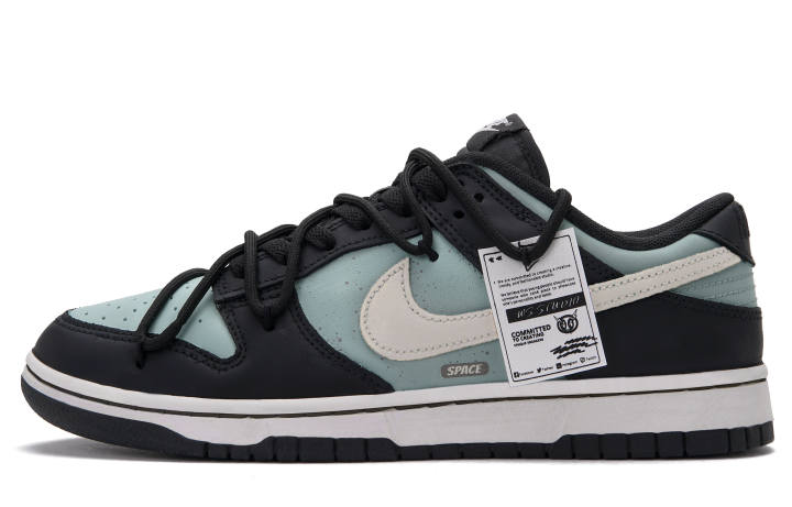 Nike Nike Dunk Skateboard Shoes Unisex Low Top Black Blue