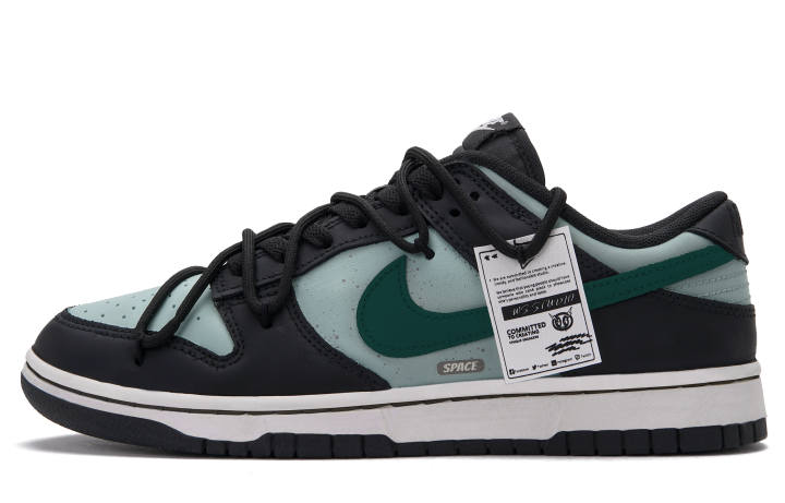 Nike Nike Dunk Skateboard Shoes Unisex Low Top Black Blue