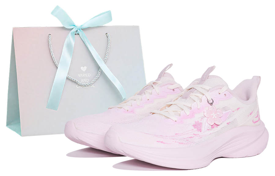 Li-Ning Li Ning Light Breeze Running Shoes Women's Low Top Pink White Gradient