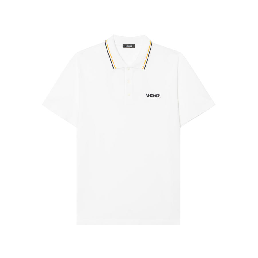 VERSACE Versace short sleeve cotton polo shirt
