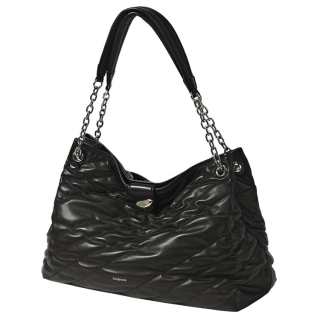 Songmont Cow Leather Shoulder Bag Small Size Large Size Women's Dense Sand Black