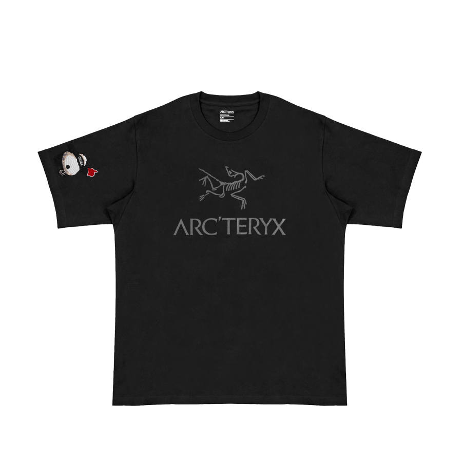 Arcteryx IONIA T Shirts Men's Black/Black International, Suggestion Size Small Crew Neck Moderate