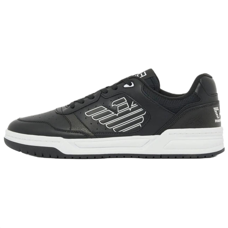 EMPORIO ARMANI EA7 Skateboard Shoes Unisex Low Top Black/White