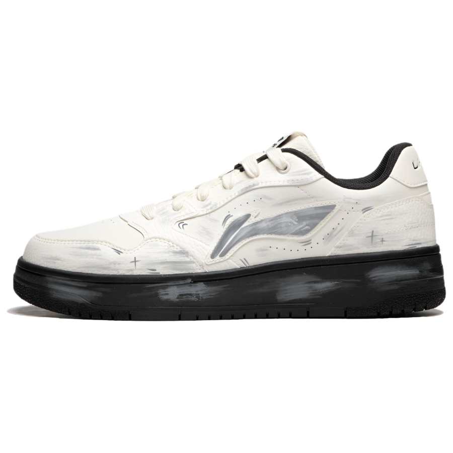 Li-Ning Li Ning Tianji Soft Skateboard Shoes Unisex Low Top Beige Black Gray Colorway