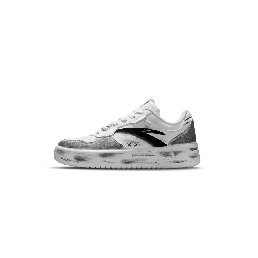 ANTA Easy Skateboard Shoes Unisex Low Top Gray