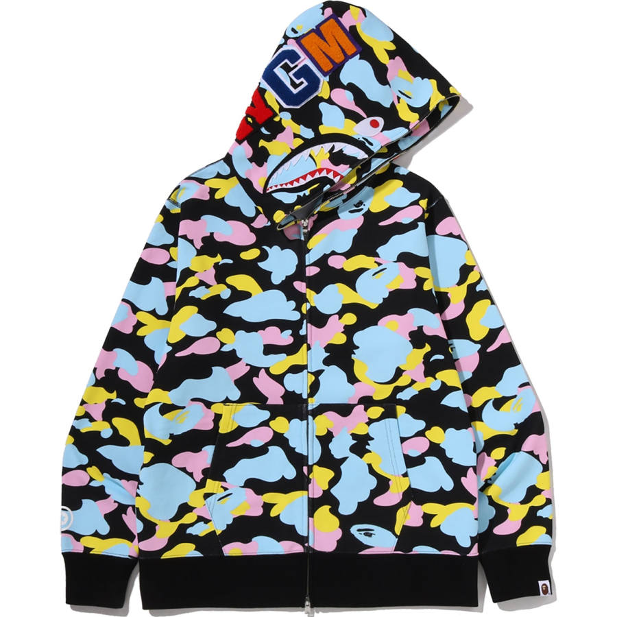 A BATHING APE MULTI CAMO Sweatshirts Unisex Hooded Non Detachable Moderate
