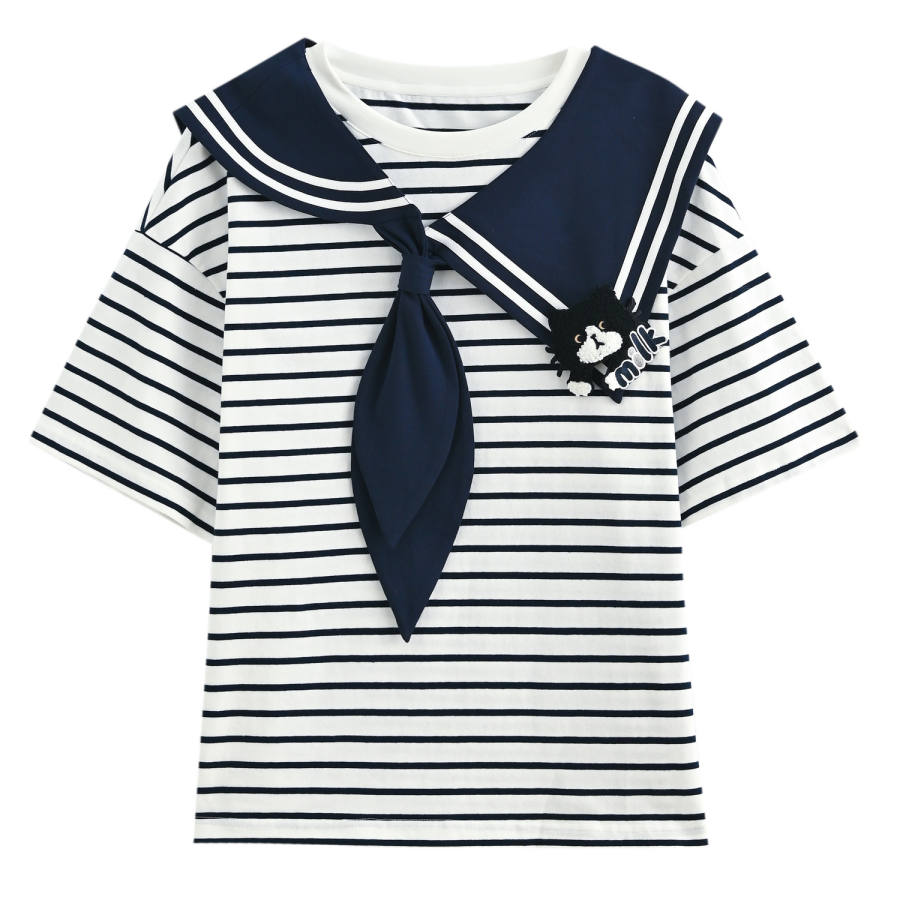 SNBL SNBL T Shirts Women's Navy Blue Irregular Moderate